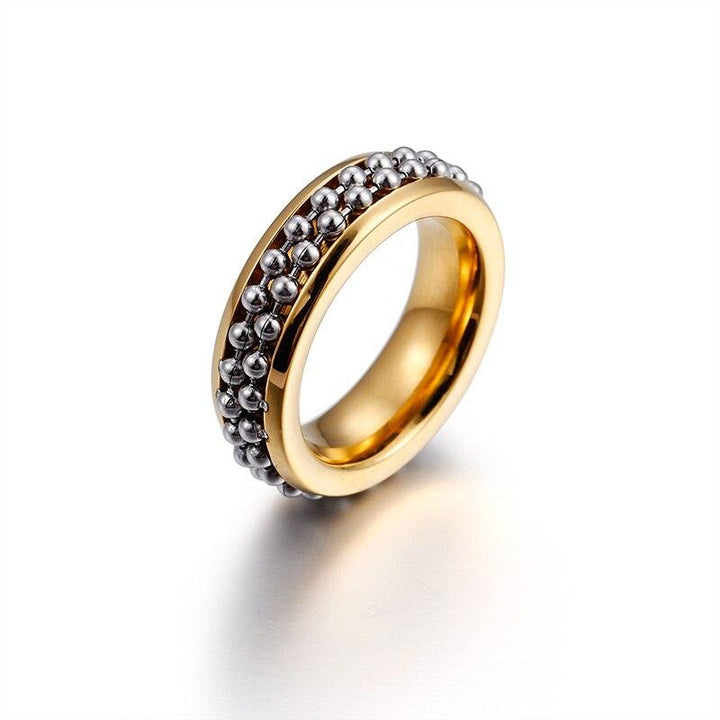 KALEN Bead Chain Ring Stainless Steel 2 Color.