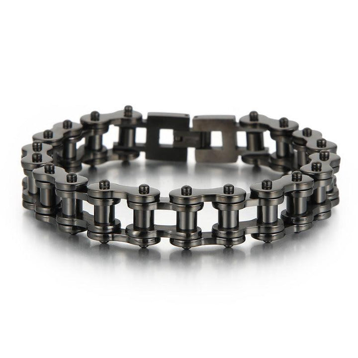 Kalen Biker 13mm Bicycle Chain Stainless Steel Bracelet for Men - kalen