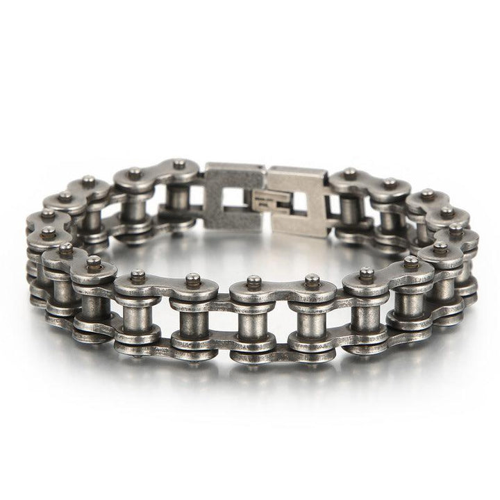 Kalen Biker 13mm Bicycle Chain Stainless Steel Bracelet for Men - kalen