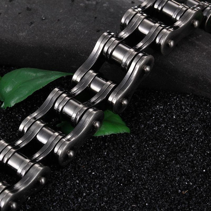 Kalen Biker 16mm Bicycle Chain Stainless Steel Bracelet for Men - kalen