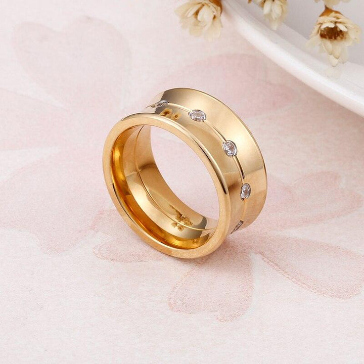 KALEN Bohemia Style Bague Femme Rings For Women Gold &amp; Color Stainless Steel Rhinestone Anillos Mujer Jewelry Wedding Rings.