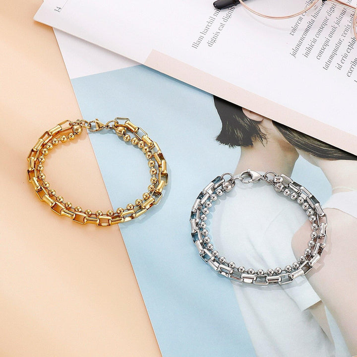 KALEN Bohemian Gold Beads Bracelets for Women Fashion Multilayer Beaded Chain Bracelets Set Charm Bracelet Bangles Jewelry.