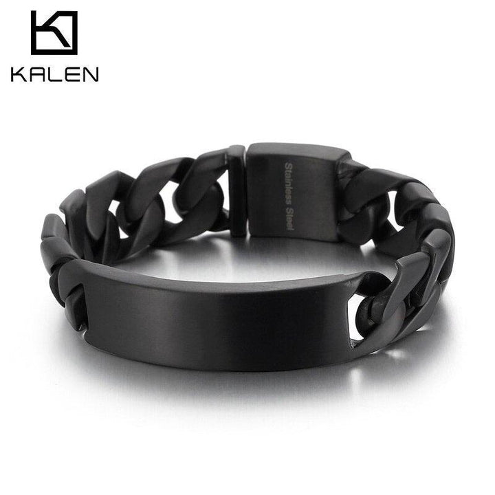 Kalen Dropshipping 316L Stainless Steel Lassa Vintage High Quality New Bracelet Men's Jewelry Holiday Gift.