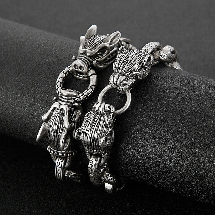 Kalen Exquisite Animal Accessories Bracelet 316L Stainless Steel Men's Punk Jewelry New.