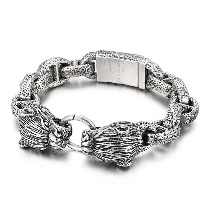 Kalen Exquisite Animal Accessories Bracelet 316L Stainless Steel Men's Punk Jewelry New.