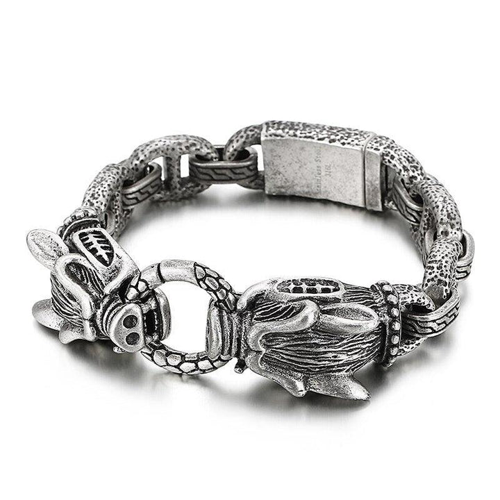 Kalen Exquisite Animal Accessories Bracelet 316L Stainless Steel Men's Punk Jewelry New.