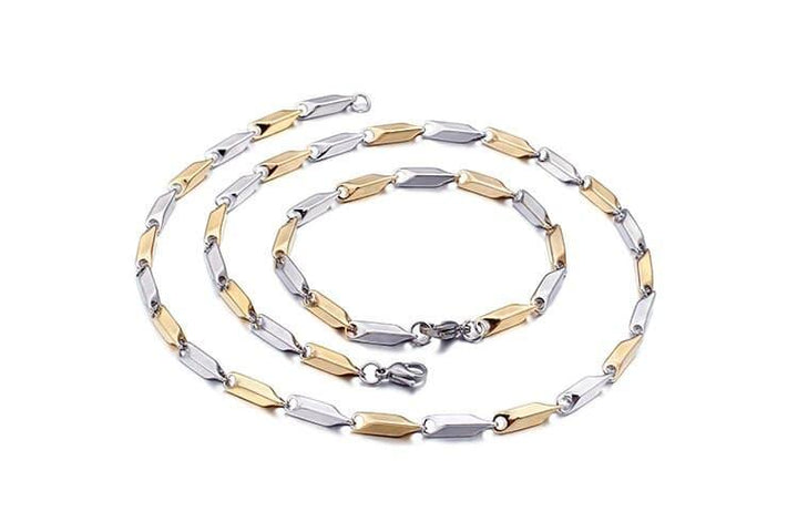 Kalen Fashion Gold Color Stainless Steel Choker Necklaces &amp; Bracelet Sets For Women Trendy Geometric Jewelry Sets Bijoux Gifts.