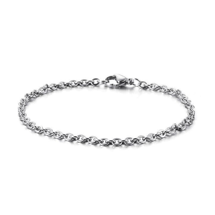 KALEN Fashion Link Chain Bracelet Men Women Stainless Steel Thin Chain 16cm-24cm Hand Wristband Unisex Jewelry.