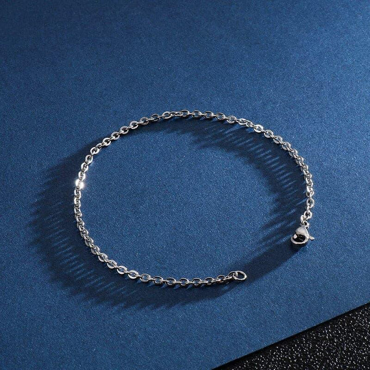 KALEN Fashion Link Chain Bracelet Men Women Stainless Steel Thin Chain 16cm-24cm Hand Wristband Unisex Jewelry.