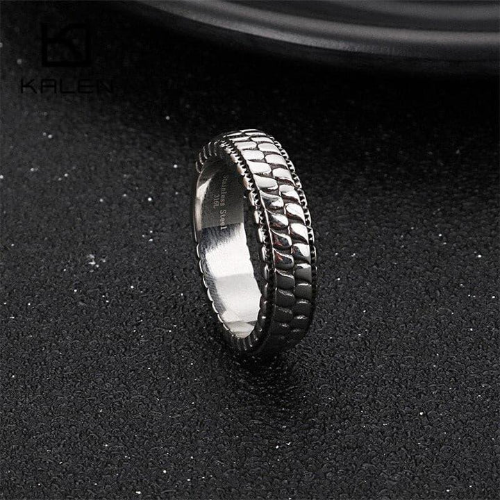 KALEN Fashion Men's Rings Size 7-12 Stainless Steel Geometric Pattern Charm Finger Midi Anillos Cocktail Party Jewelry 2020.