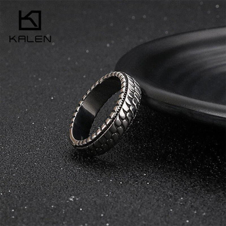 KALEN Fashion Men's Rings Size 7-12 Stainless Steel Geometric Pattern Charm Finger Midi Anillos Cocktail Party Jewelry 2020.