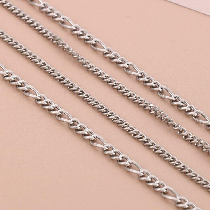 KALEN Fashion New Love Double-Layer Chain Necklace For Women Punk Simple Personality Stainless Steel Party Jewelry Wholesale.