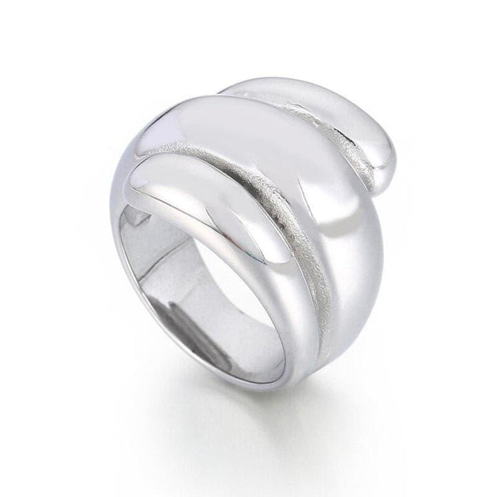 KALEN Fashion New Stainless Steel Thick Geometric Wide Rings For Women Minimalist Chunky Anillos Weddinng Party Jewelry.