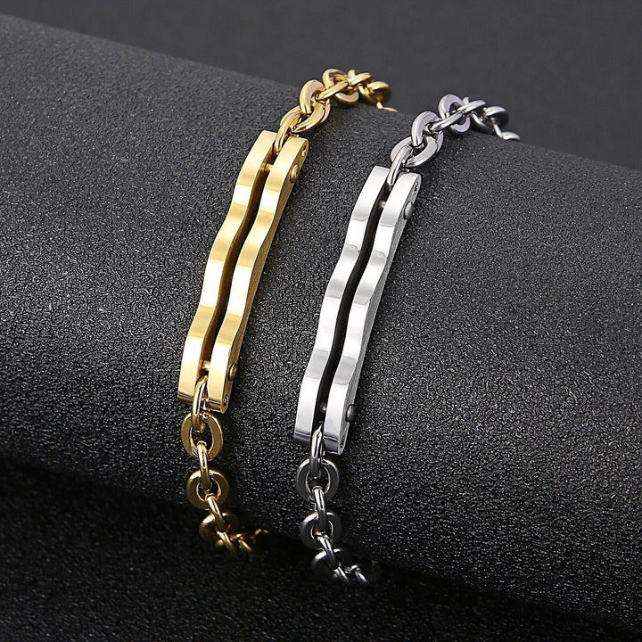 Kalen Fashion Simple Men's Stainless Steel Bracelet Punk Hand Bracelets Chain Link Trend Jewelry 2021.