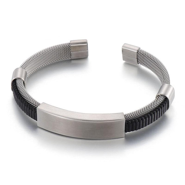 Kalen Fashion Stainless steel Bracelet Jewelry Fashion Accessories Men's Wristband Cuff Bangles.