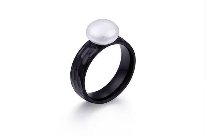 KALEN Fashion Stainless Steel Imitation Pearl Anillos Three Colours Cute/Romantic Finger Rings For Women Jewelry Engagement Gift.