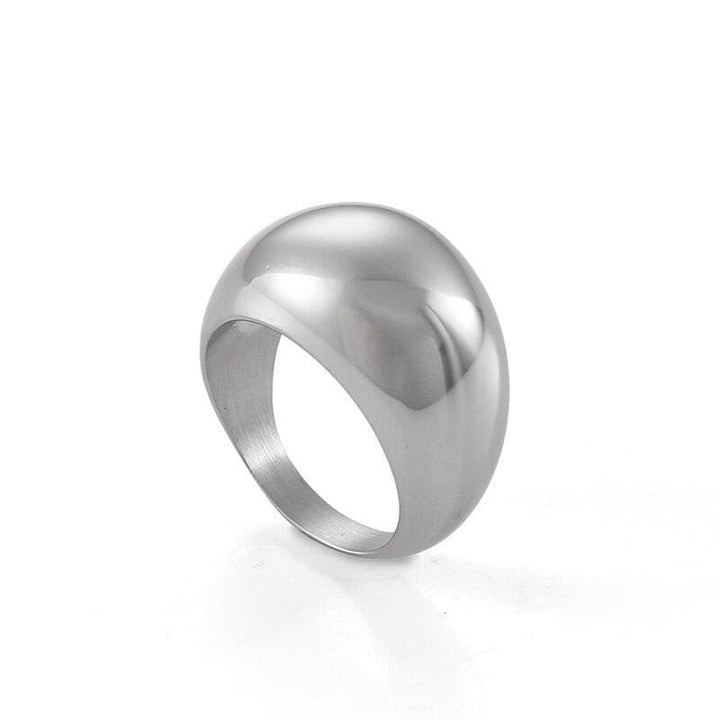 KALEN Girls Trendy Punk Hip-hop Chunky Rings for Women Geometric Circle Stack Gold Color Ring Minimalist Party Wedding Jewelry.