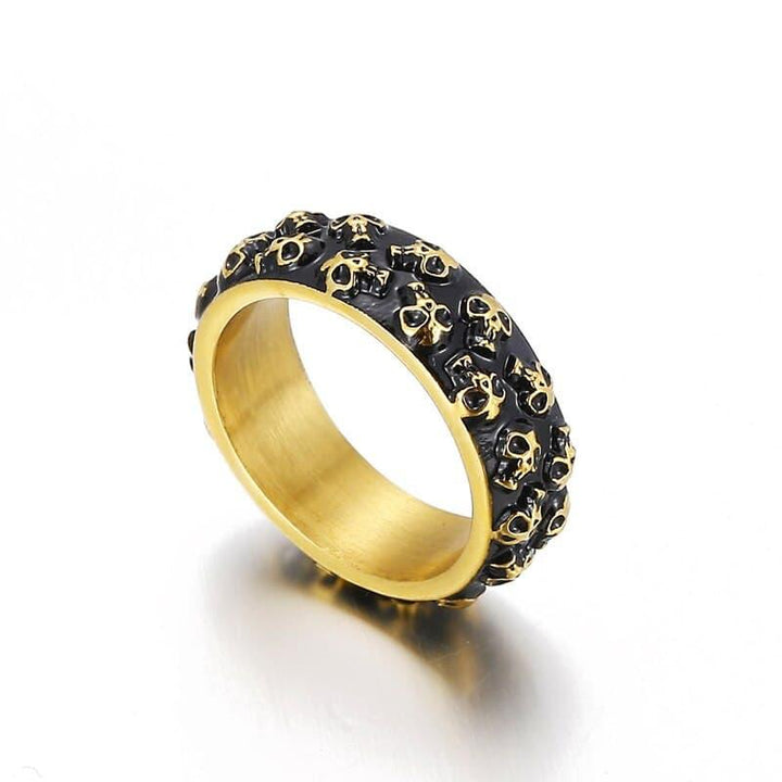 Kalen Gothic Skull Ring Retro 4 Colors Available Men's Party Ring Jewelry Gift Size8-12.
