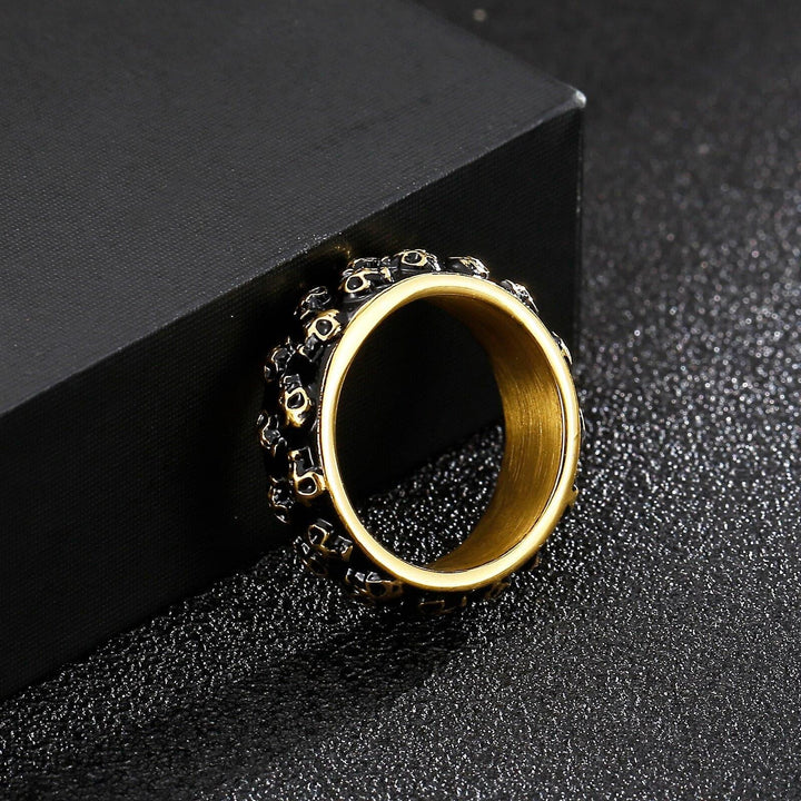 Kalen Gothic Skull Ring Retro 4 Colors Available Men's Party Ring Jewelry Gift Size8-12.