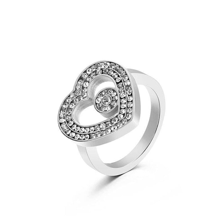 KALEN Heart-shaped Pave Setting Metal Charming Design Special New Product Stainless Steel  Jewelry Gift For Female.