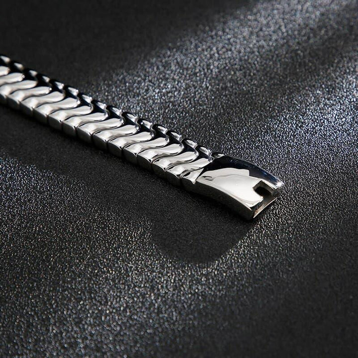 KALEN High Polished Shiny Bracelets Men 21cm Stainless Steel Arrow Shaped Link Chain Bracelet Fashion Male Accessories 2020.