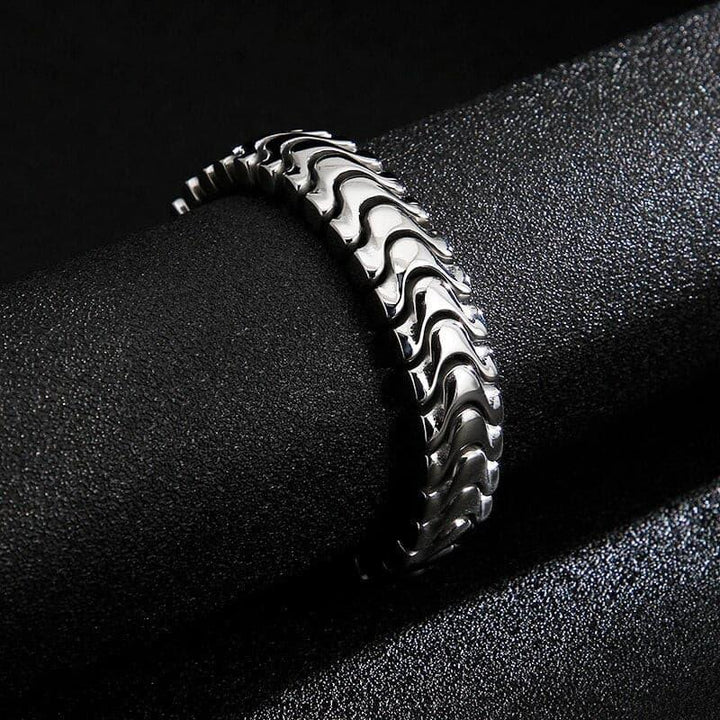 KALEN High Polished Shiny Bracelets Men 21cm Stainless Steel Arrow Shaped Link Chain Bracelet Fashion Male Accessories 2020.