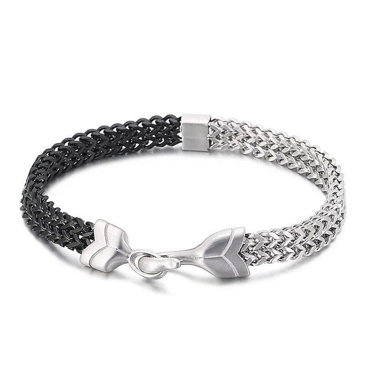 Kalen High Quality Stainless Steel Braided Bracelet Men's Hip Hhop Party Rrock Simple Hook Bangle  jewelry.