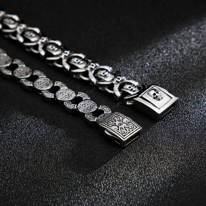 Kalen High Quality Stainless Steel Element Punk Style Men's Bracelet Round Accessories Combination Jewelry.