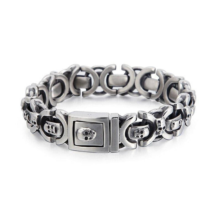 Kalen High Quality Stainless Steel Element Punk Style Men's Bracelet Round Accessories Combination Jewelry.