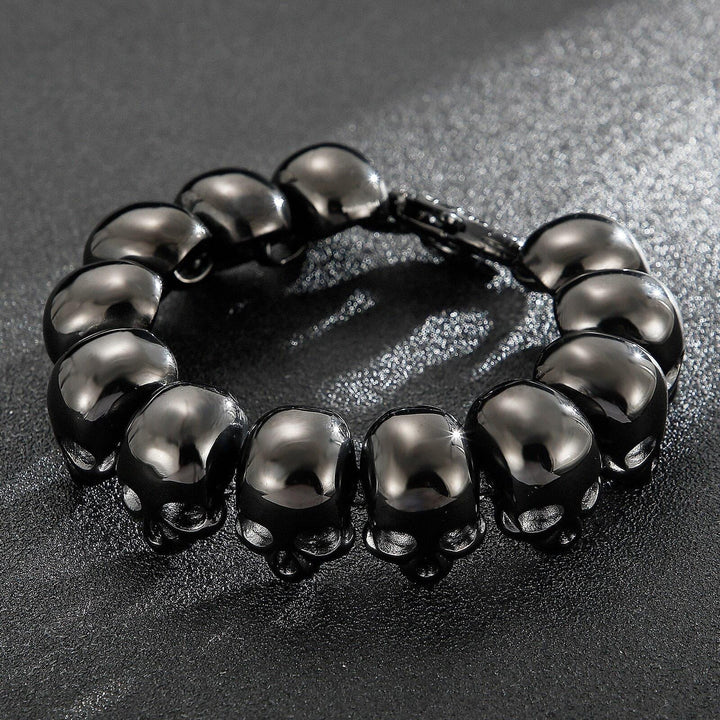 Kalen Hip-Hop Style Rock Men's Stainless Steel Polished Bracelet Head Accessories Gothic.