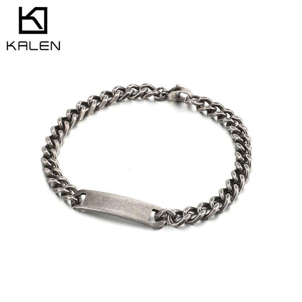 Kalen Hope Blessing Bracelet Men's Simple Style Stainless Steel Bracelets Jewelry Wholesale.