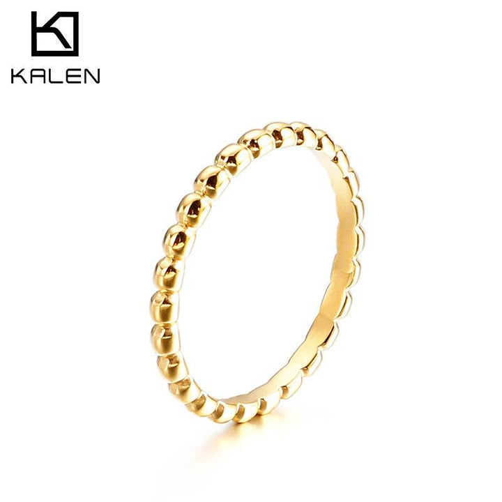 KALEN Mini Geometric Metal Simple Design Classical New Product Stainless steel  Jewelry Gift For Female.