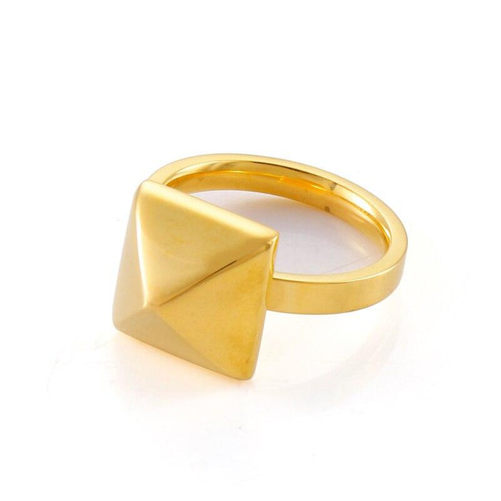 KALEN Minimalist Gold Chunky Rings Trendy Geometric Round Circle Rings for Women Thick Gold Stack Rings Female Wedding Jewelry.