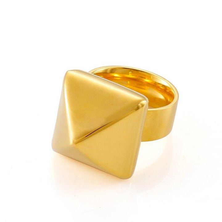 KALEN Minimalist Gold Chunky Rings Trendy Geometric Round Circle Rings for Women Thick Gold Stack Rings Female Wedding Jewelry.