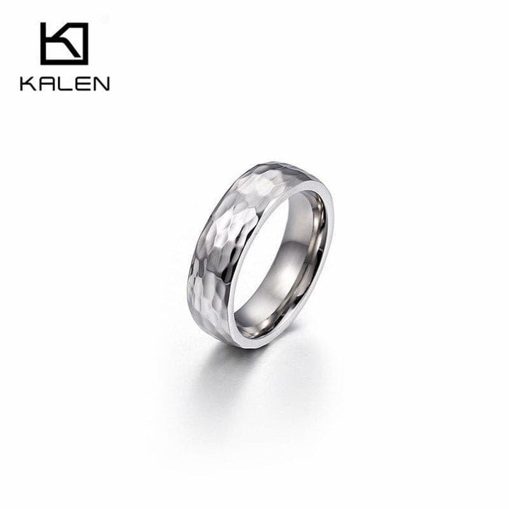 Kalen New Arrival Fashion Zircon Finger Rings For Women Stainless Steel Gold Metal Engagement Wedding Rings Birthday Gifts 2019.