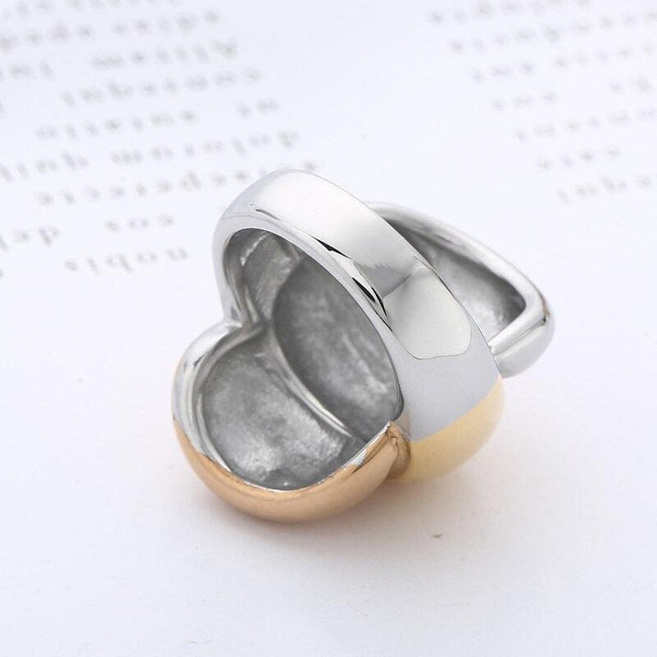 KALEN New Fashion Gold Color Thick Chunky Large Rings For Women Punk Stainless Steel Big Flowers Cocktail Anillos Jewerly Party.