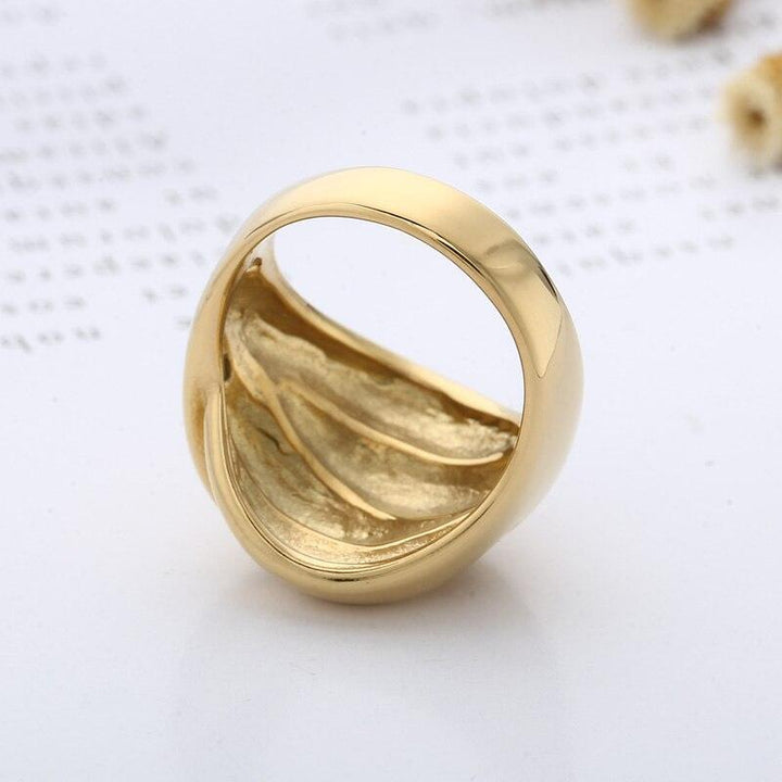 KALEN New knots Chunky Anillos Rings for Women Girls Trendy Geometric Circle Stack Stainless Steel Ring Minimalist Party Jewelry.