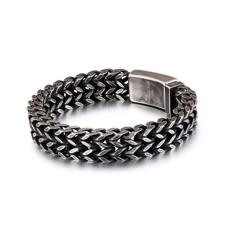 KALEN New Stainless Steel Link Chain Bracelets High Polished Dubai Gold Color Mesh Bracelets Men Cool Jewelry Accessories Gifts.
