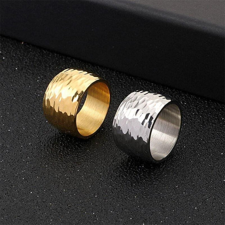 Kalen New Titanium Steel Ring Men Wome Metal Texture Ring Occident Simple Ring 10/14MM Rings Set Trendy Jewelry Gift Wholesale.