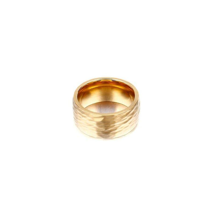 Kalen New Titanium Steel Ring Men Wome Metal Texture Ring Occident Simple Ring 10/14MM Rings Set Trendy Jewelry Gift Wholesale.