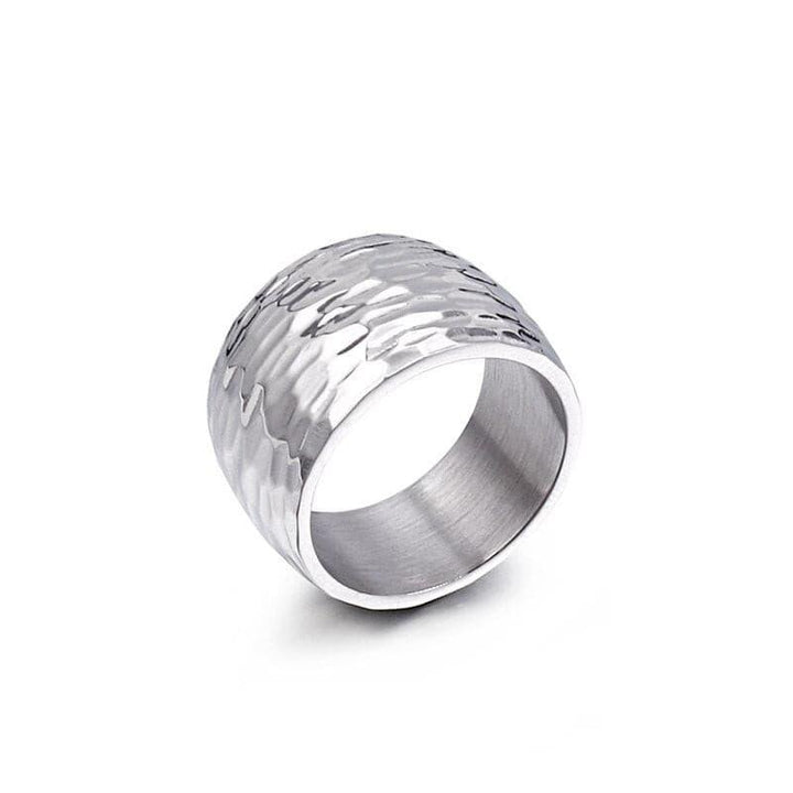 Kalen New Titanium Steel Ring Men Wome Metal Texture Ring Occident Simple Ring 10/14MM Rings Set Trendy Jewelry Gift Wholesale.