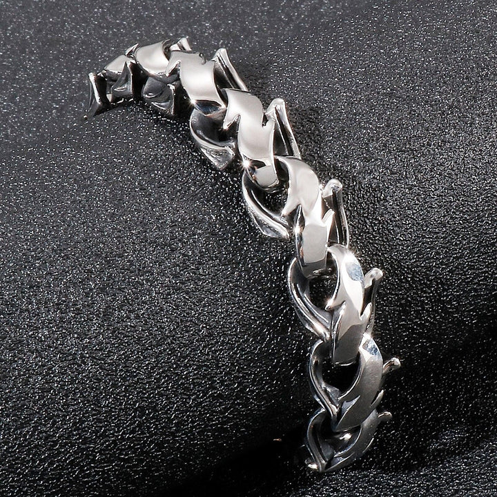 KALEN New Unique Link Chain Bracelet Men Stainless Steel 316L Punk Fashion Botfriend Gift.