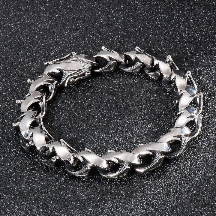 KALEN New Unique Link Chain Bracelet Men Stainless Steel 316L Punk Fashion Botfriend Gift.