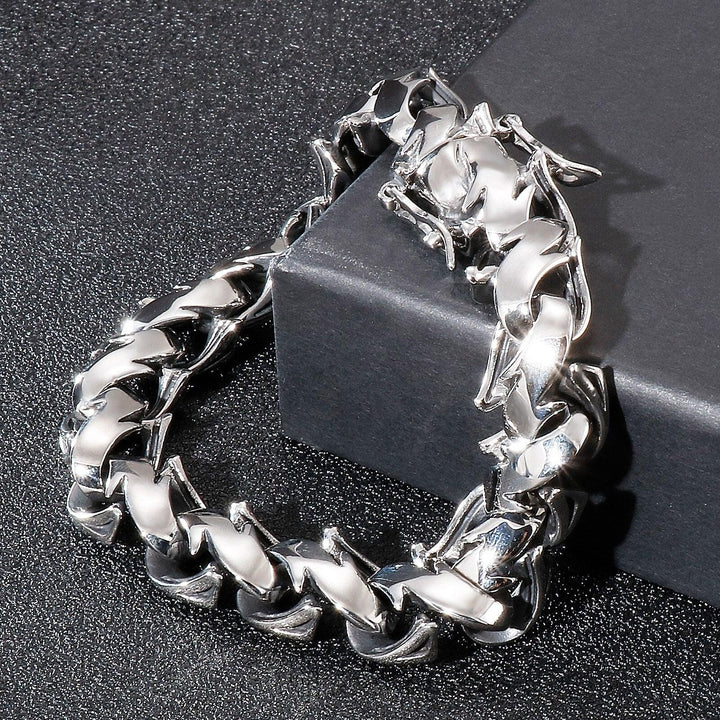 KALEN New Unique Link Chain Bracelet Men Stainless Steel 316L Punk Fashion Botfriend Gift.