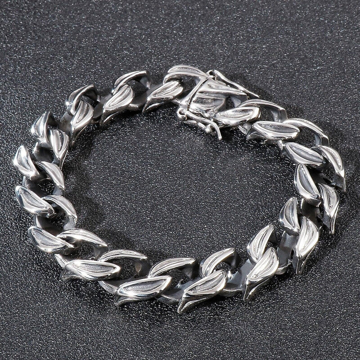 KALEN New Unique Link Chain Bracelet Men Stainless Steel 316L Punk Fashion Botfriend Gift.