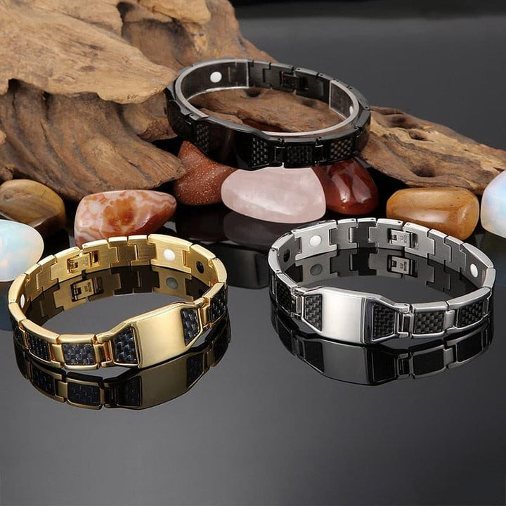 KALEN Prayer Hand Bracelet Men Christian Stainless Steel Religion Jewelry.