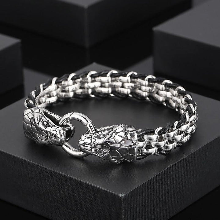 KALEN Punk 13mm Wolf Animal Charm Bracelets for Men - kalen