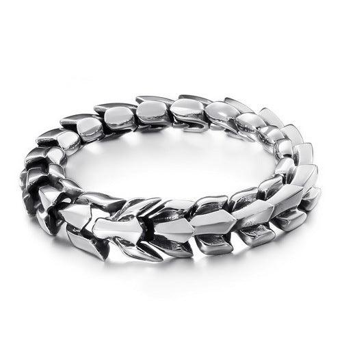 Kalen Punk 14/15/17mm Dragon Arrow Chain Bracelet for Men - kalen