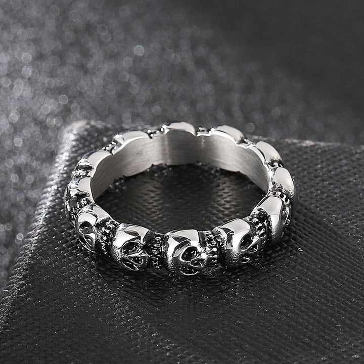 Kalen Punk 316L Stainless Steel Men's Ring Skull Ring Fashion Party Accessories Size 8-12.