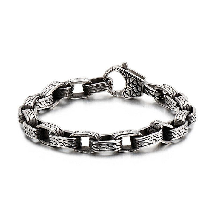 Kalen Punk 8/10/11mm Stainless Steel Skull Chain Bracelet for Men - kalen